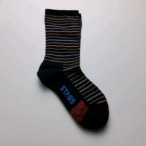 Voxx Life Stasis Neuro Socks Wellness Crew Stripes Size M (Wo 7.5-11, M 6-9)